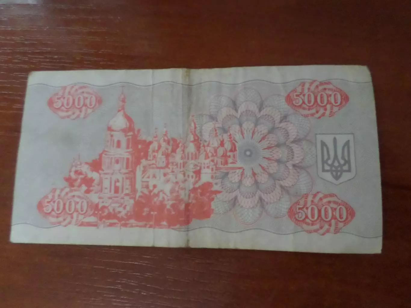 Банкнота 5000 купонов карбованцев Украина 1995 г 1