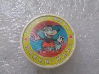 Значок детский Микки Маус переливной