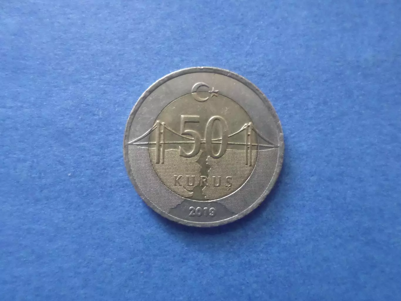 Монета 50 куруш Турция 2019 г