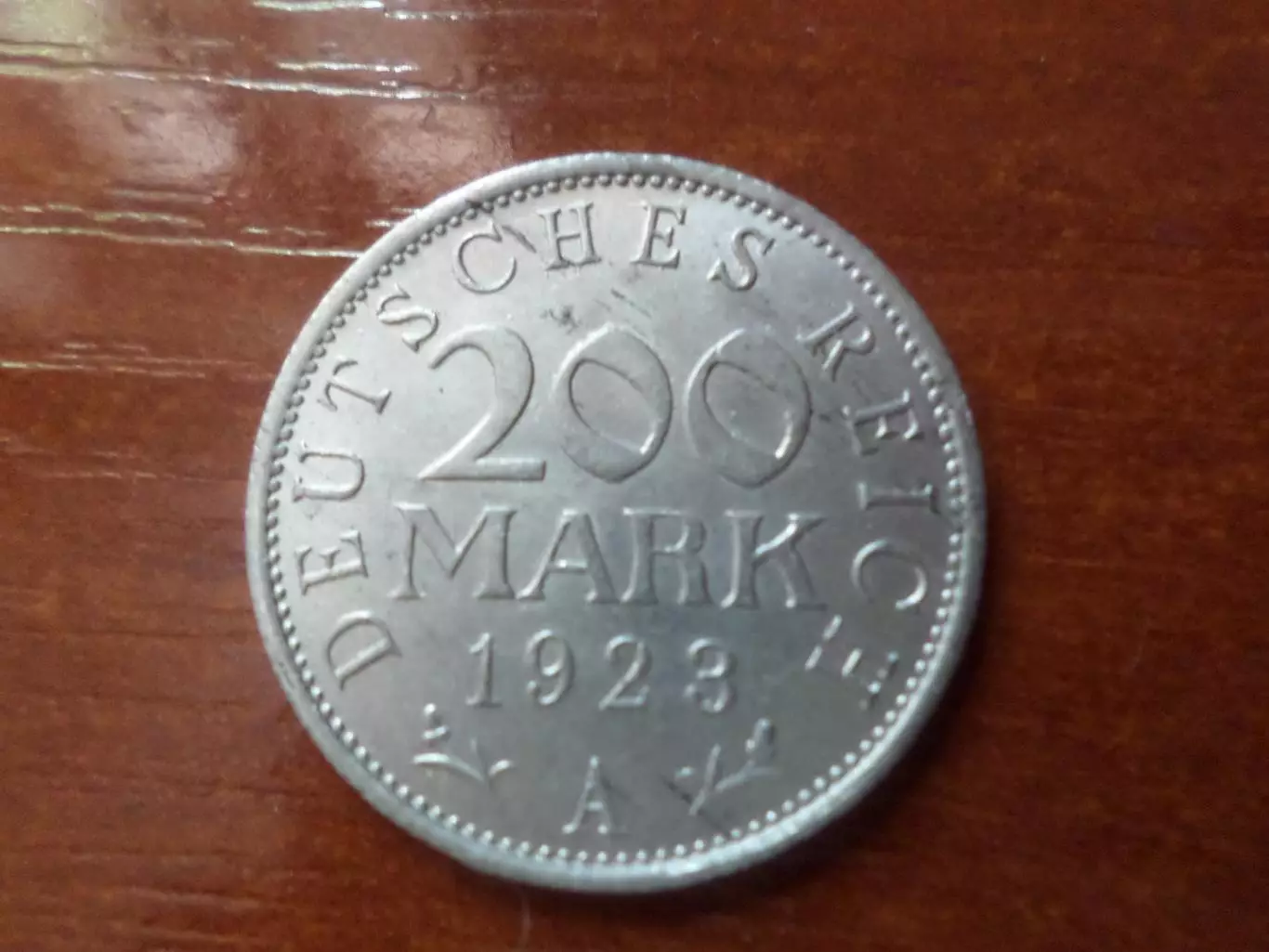 Монета 200 марок Германия 1923 г