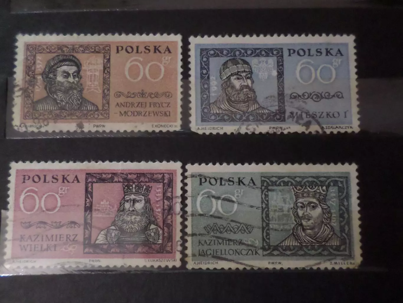 марки Польша Польские короли 1961 г гаш