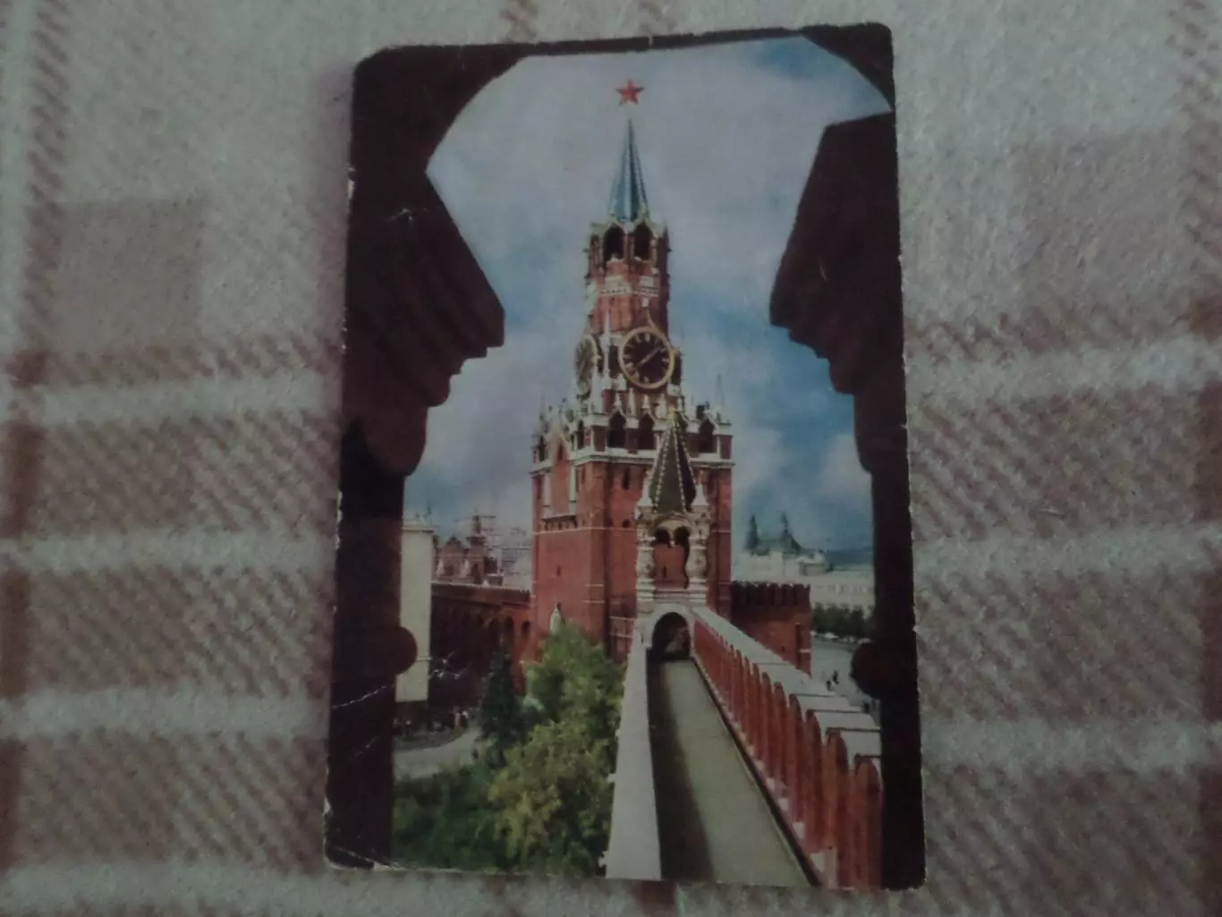открытка Москва Кремль Спасская башня 1964 г чист