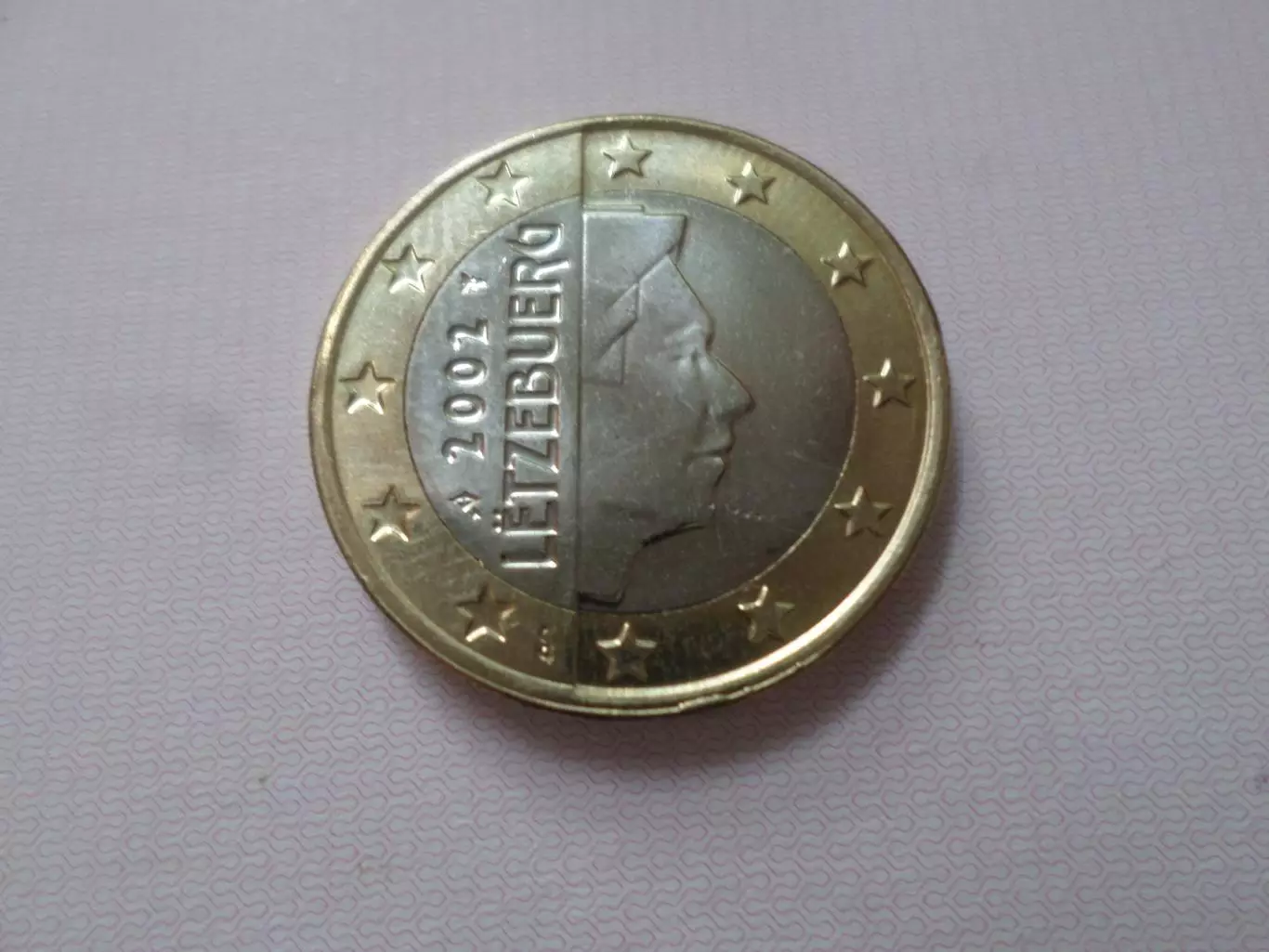 Монета 1 евро Люксембург 2002 г 1