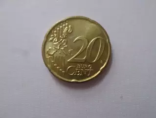 Монета 20 евроцентов Люксембург 2002 г