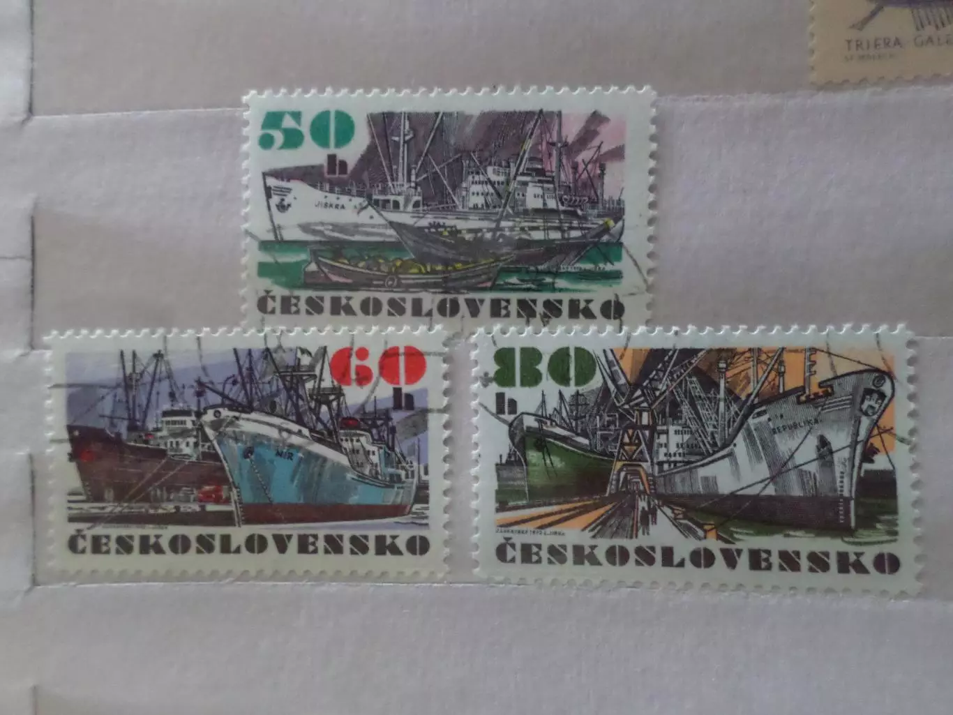 марки Чехословакия флот Теплоходы 1972 г гаш