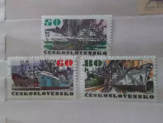 марки Чехословакия флот Теплоходы 1972 г гаш