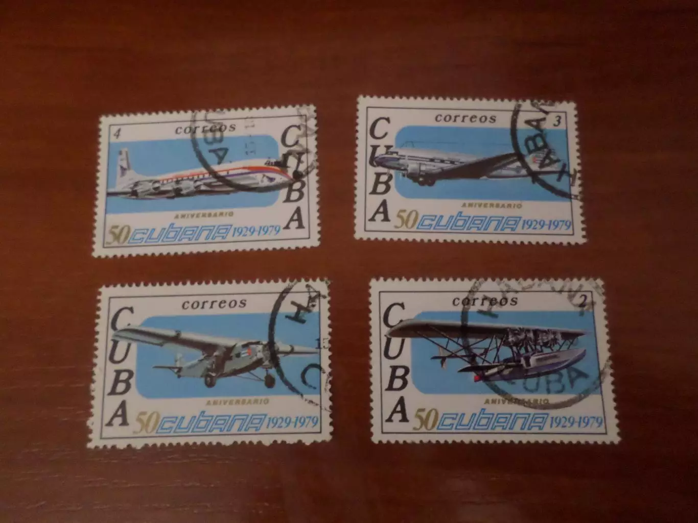Марки Куба авиация Самолеты 1979 г гаш