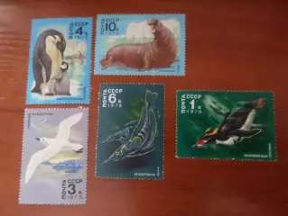 Марки СССР фауна Морские обитатели 1978 г негаш