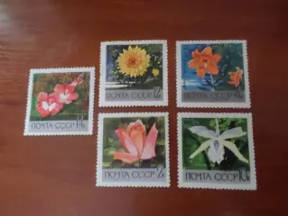 Марки СССР флора Цветы 1969 г негаш