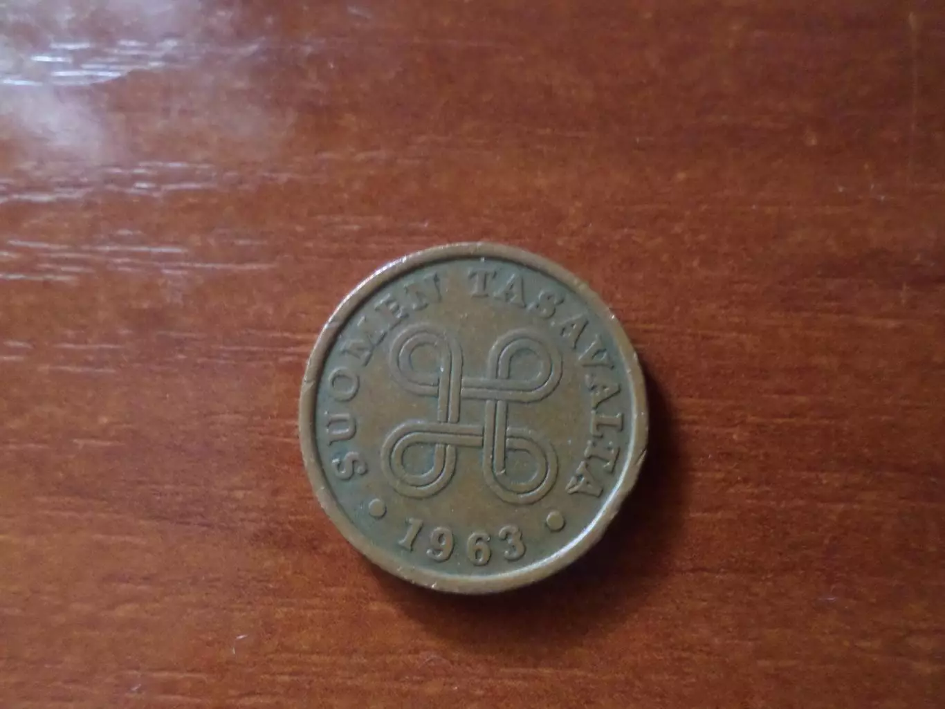Монета 5 пенни Финляндия 1963 г 1