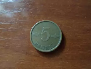 Монета 5 пенни Финляндия 1963 г