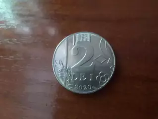 Монета 2 лея Молдова 2020 г