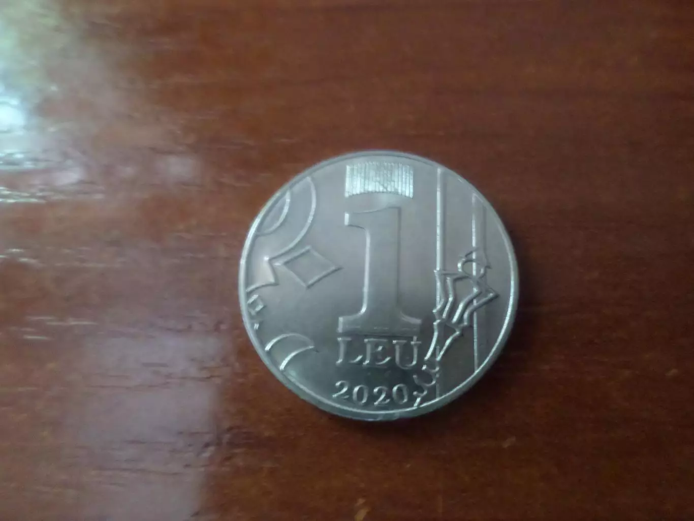 Монета 1 лей Молдова 2020 г