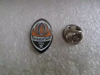 Значок футбол ФК Шахтер Донецк эмаль