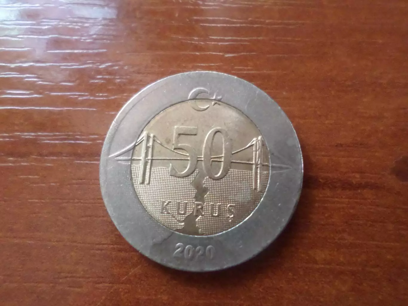 Монета 50 куруш Турция 2020 г