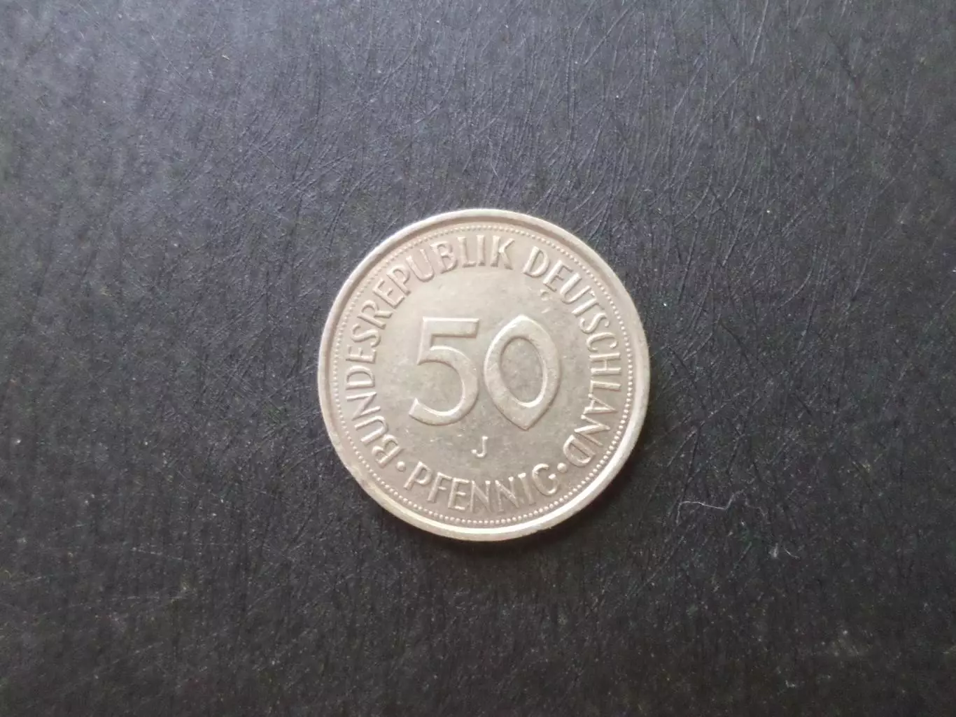 монета 50 пфеннигов ФРГ Германия 1985 г