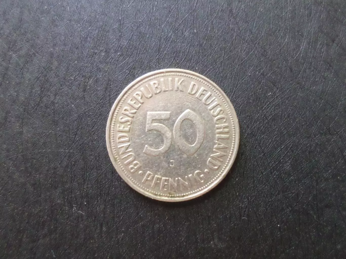 монета 50 пфеннигов ФРГ Германия 1969 г 1