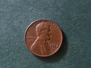 Монета 1 цент США 1962 г двор D