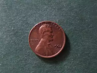 Монета 1 цент США 1962 г без двора