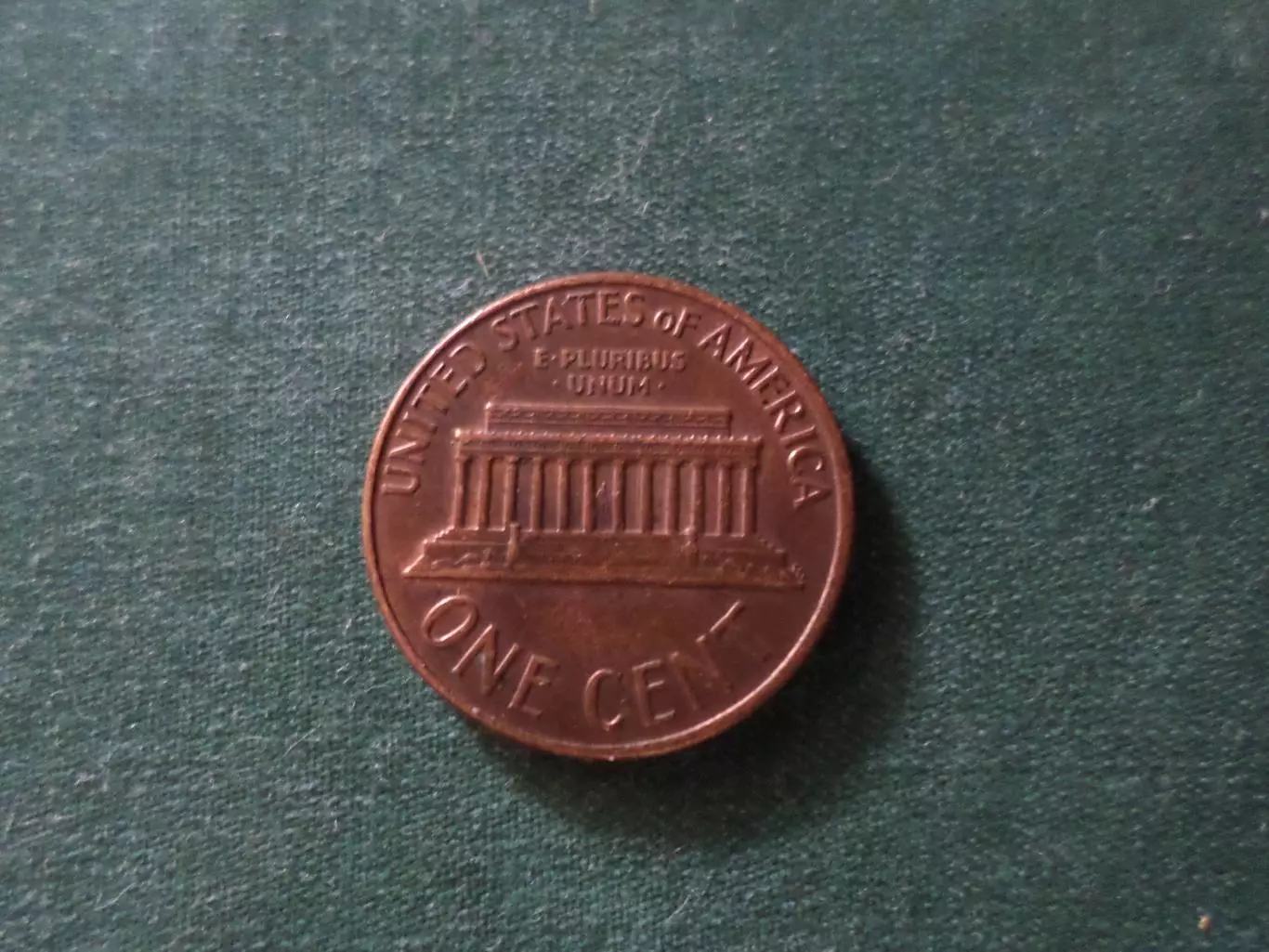 Монета 1 цент США 1968 г без двора 1