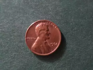 Монета 1 цент США 1968 г без двора