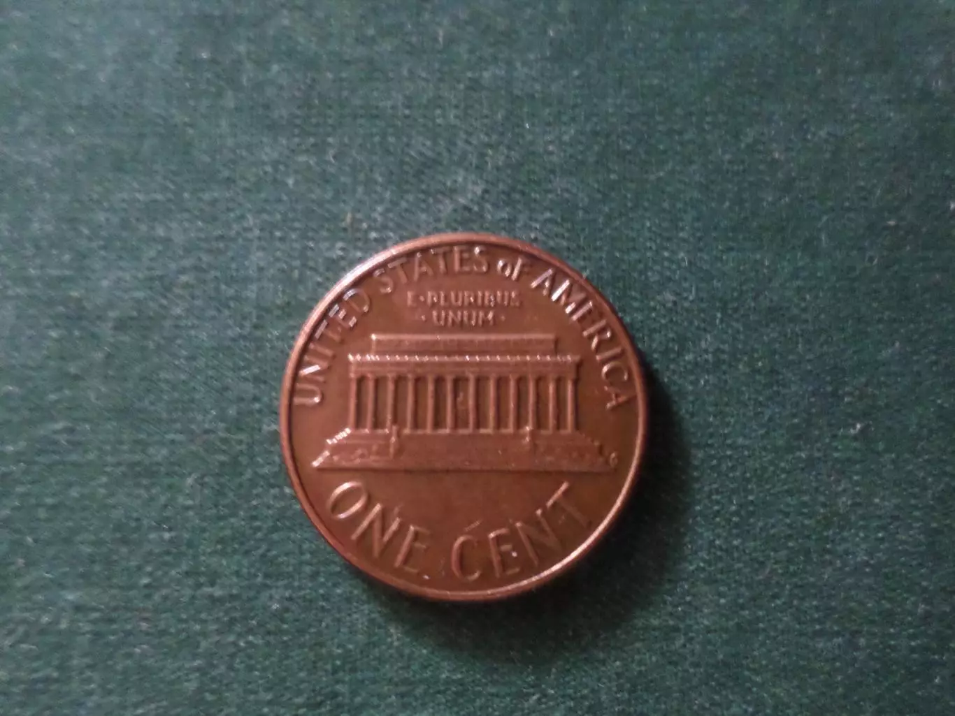 Монета 1 цент США 1975 г 1