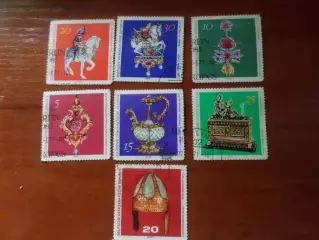 Марки ГДР искусство Украшения гаш