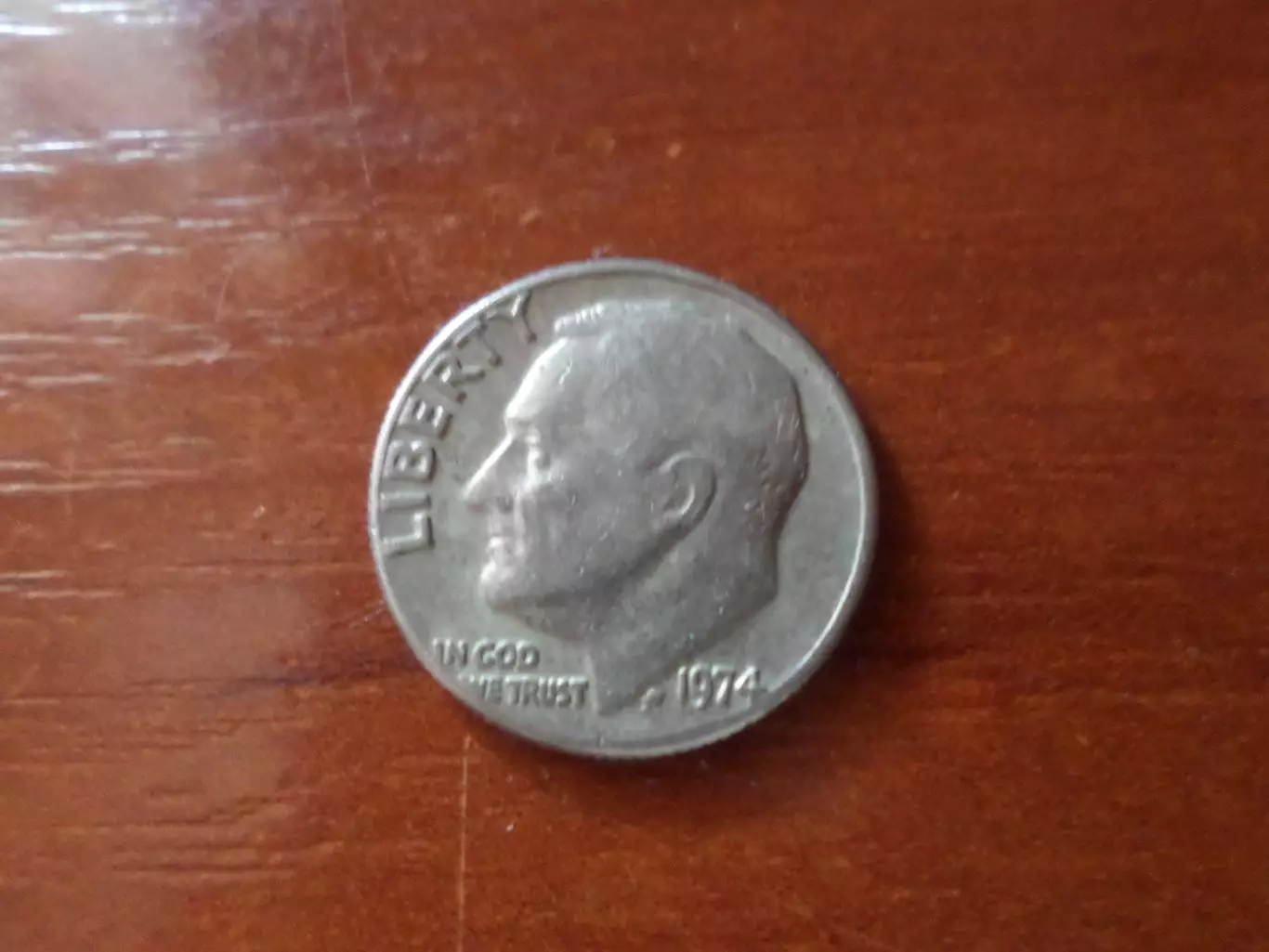 Монета 10 центов США 1974 г дайм