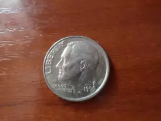 Монета 10 центов США 1991 г дайм