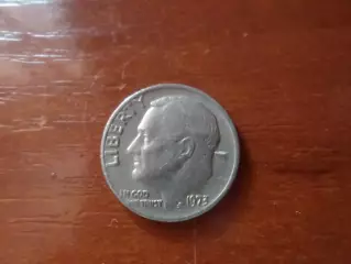 Монета 10 центов США 1973 г дайм