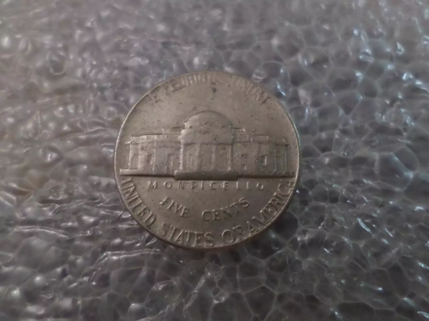 монета 5 центов США 1976 г без двора 1