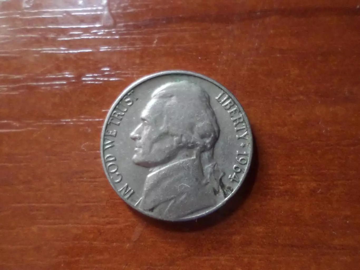 монета 5 центов США 1964 г