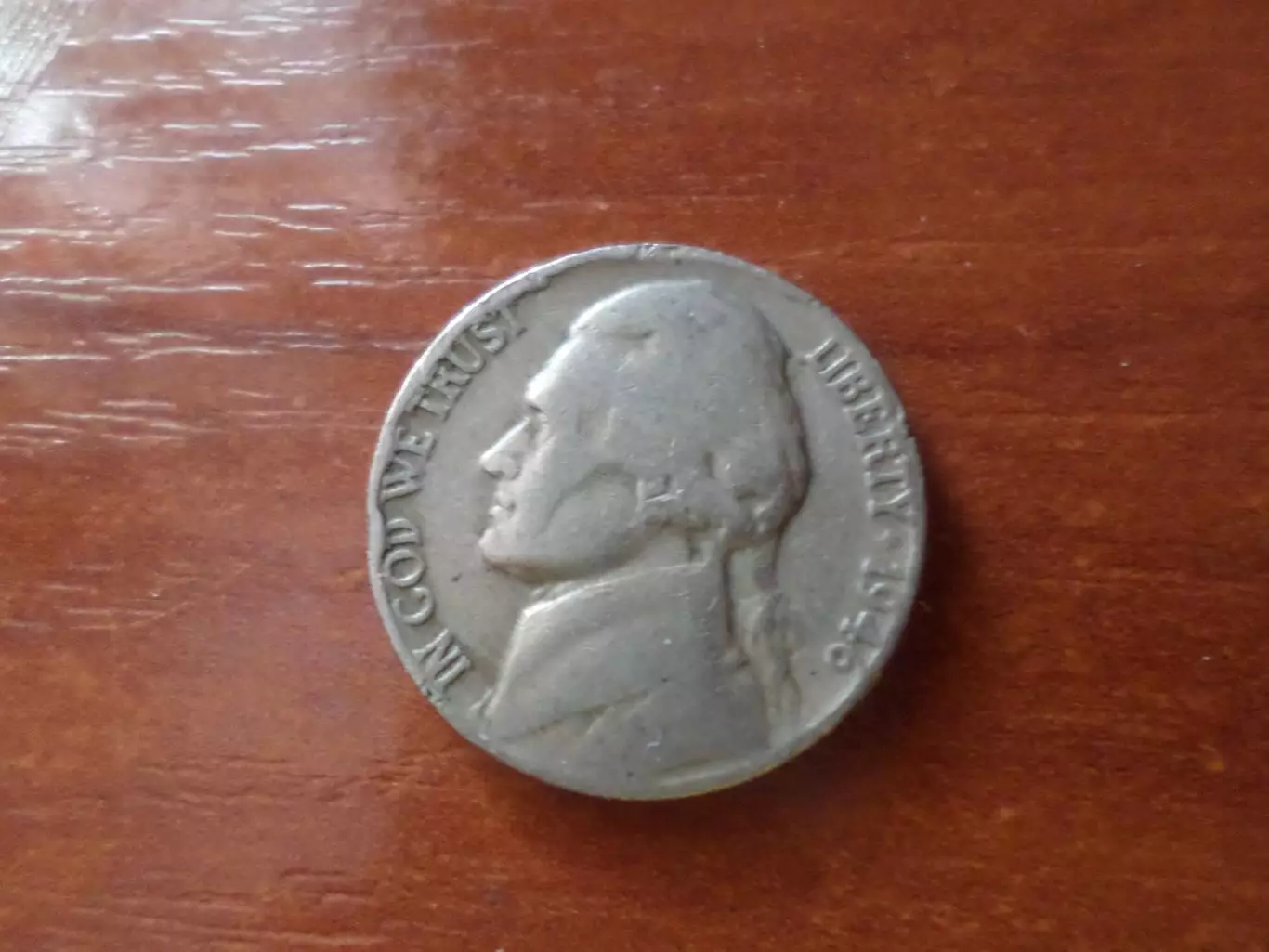 монета 5 центов США 1946 г