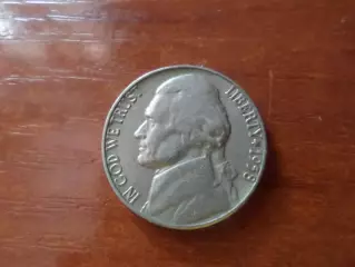 монета 5 центов США 1958 г