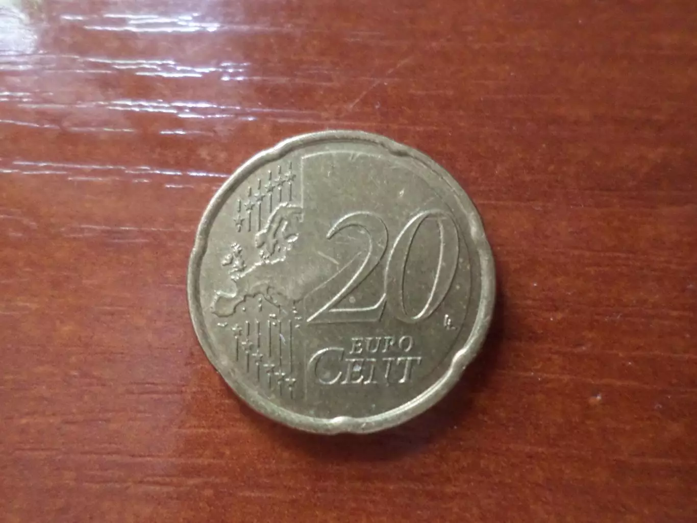 Монета 20 евроцентов Кипр 2008 г