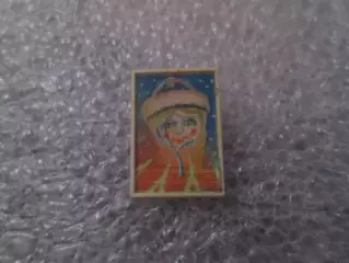 Значок детский Снегурочка переливной