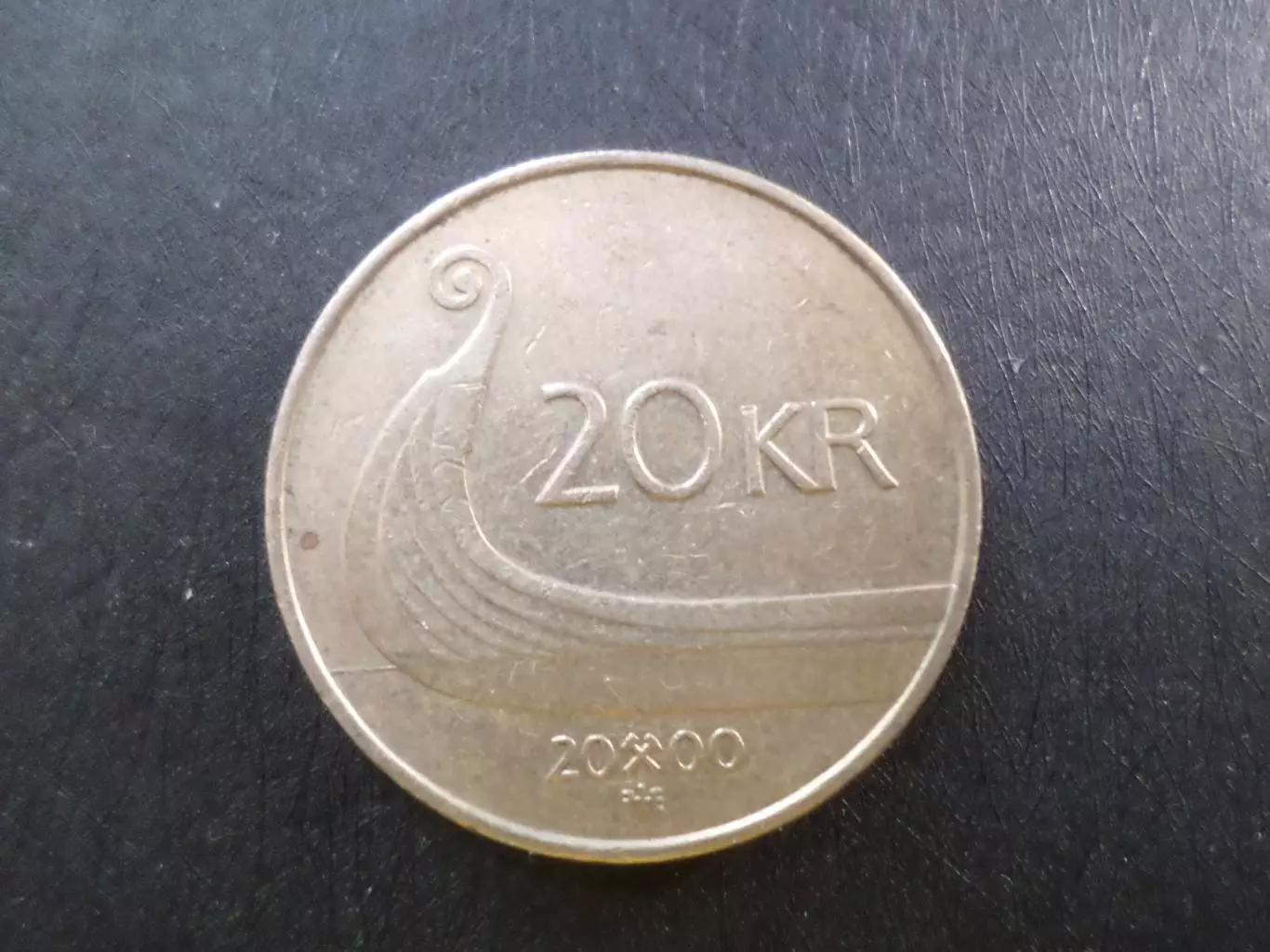 Монета 20 крон Норвегия 2000 г