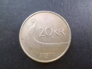 Монета 20 крон Норвегия 2000 г