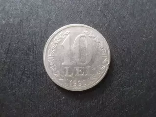 Монета 10 лей Румыния 1990 г