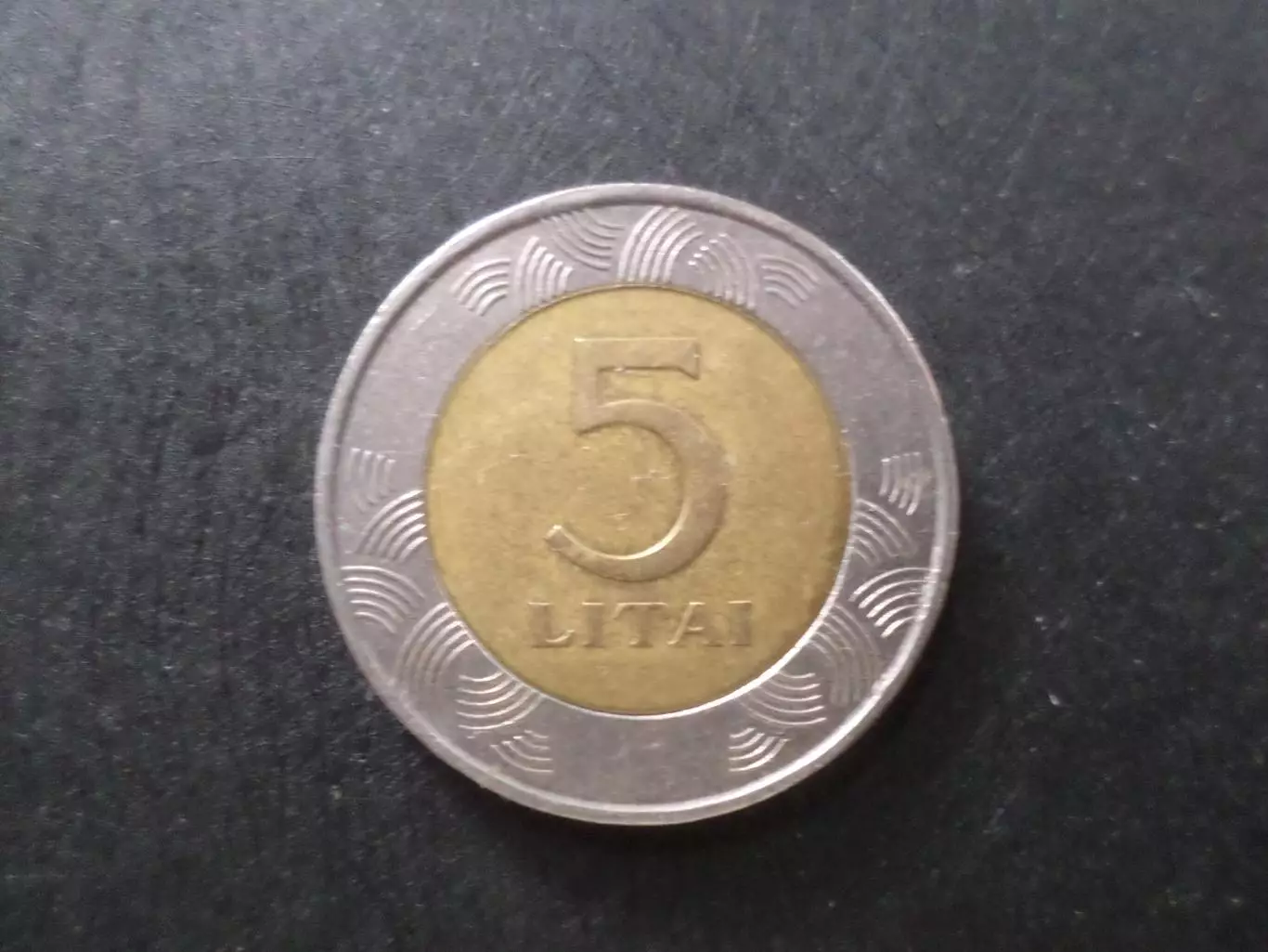 Монета 5 литов Литва 1998 г