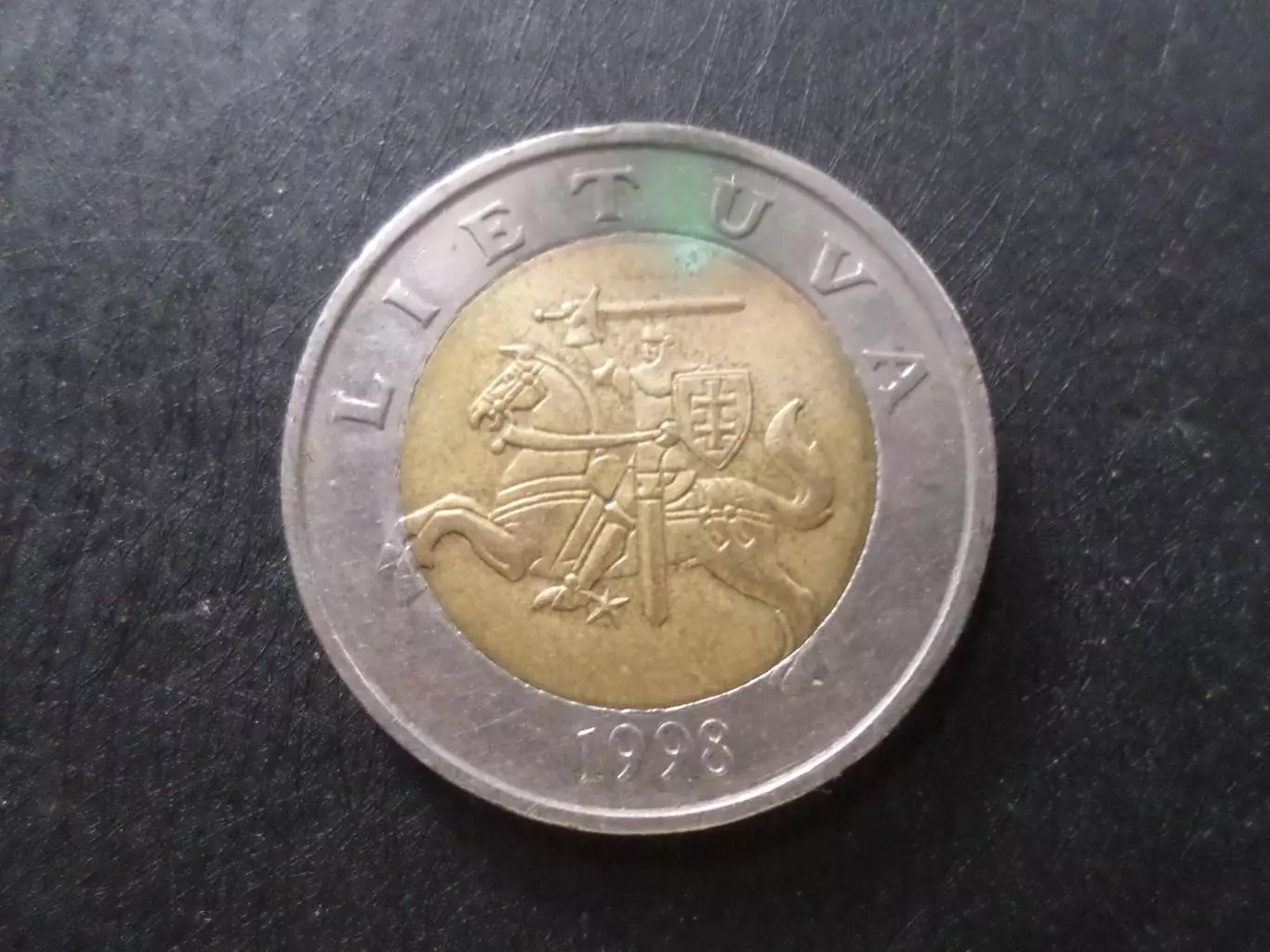 Монета 5 литов Литва 1998 г 1