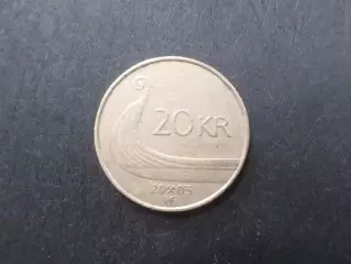 Монета 20 крон Норвегия 2003 г