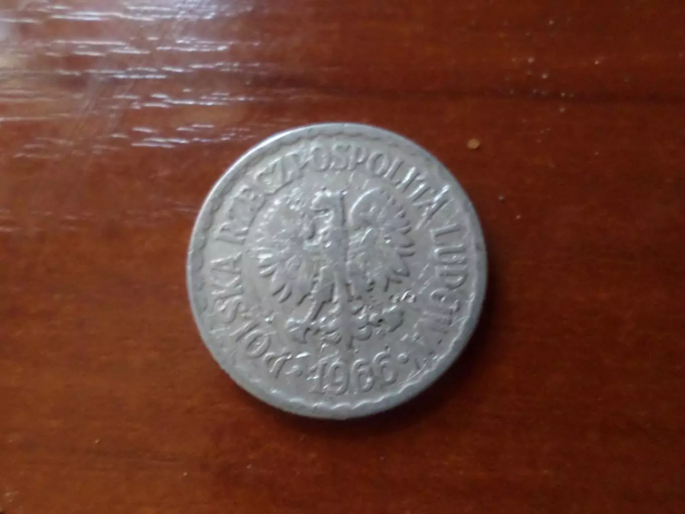Монета 1 злотый Польша 1966 г 1