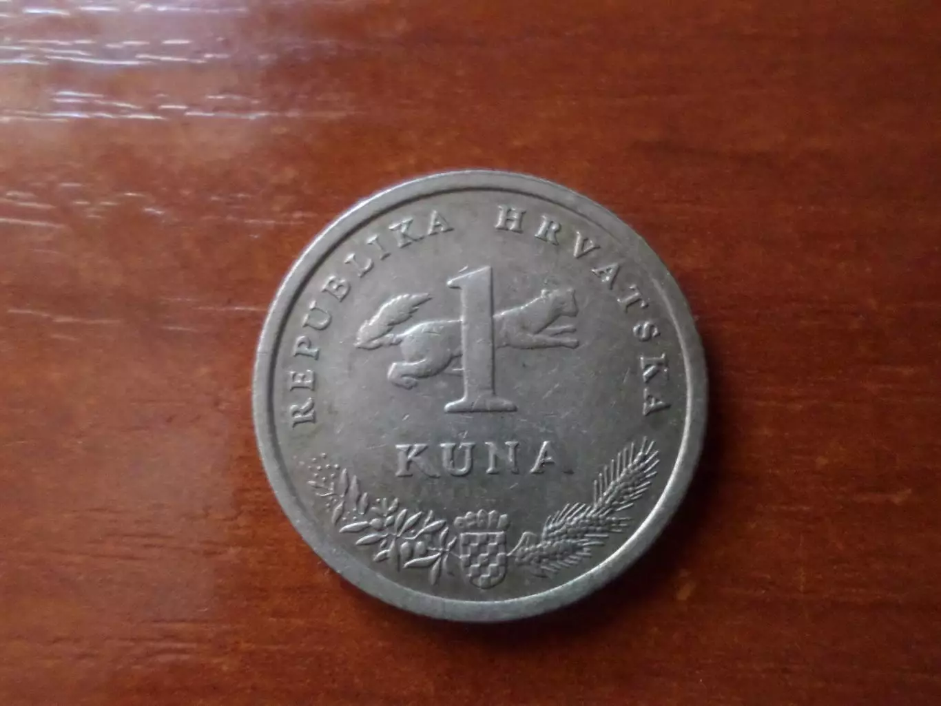 Монета 1 куна Хорватия 2005 г