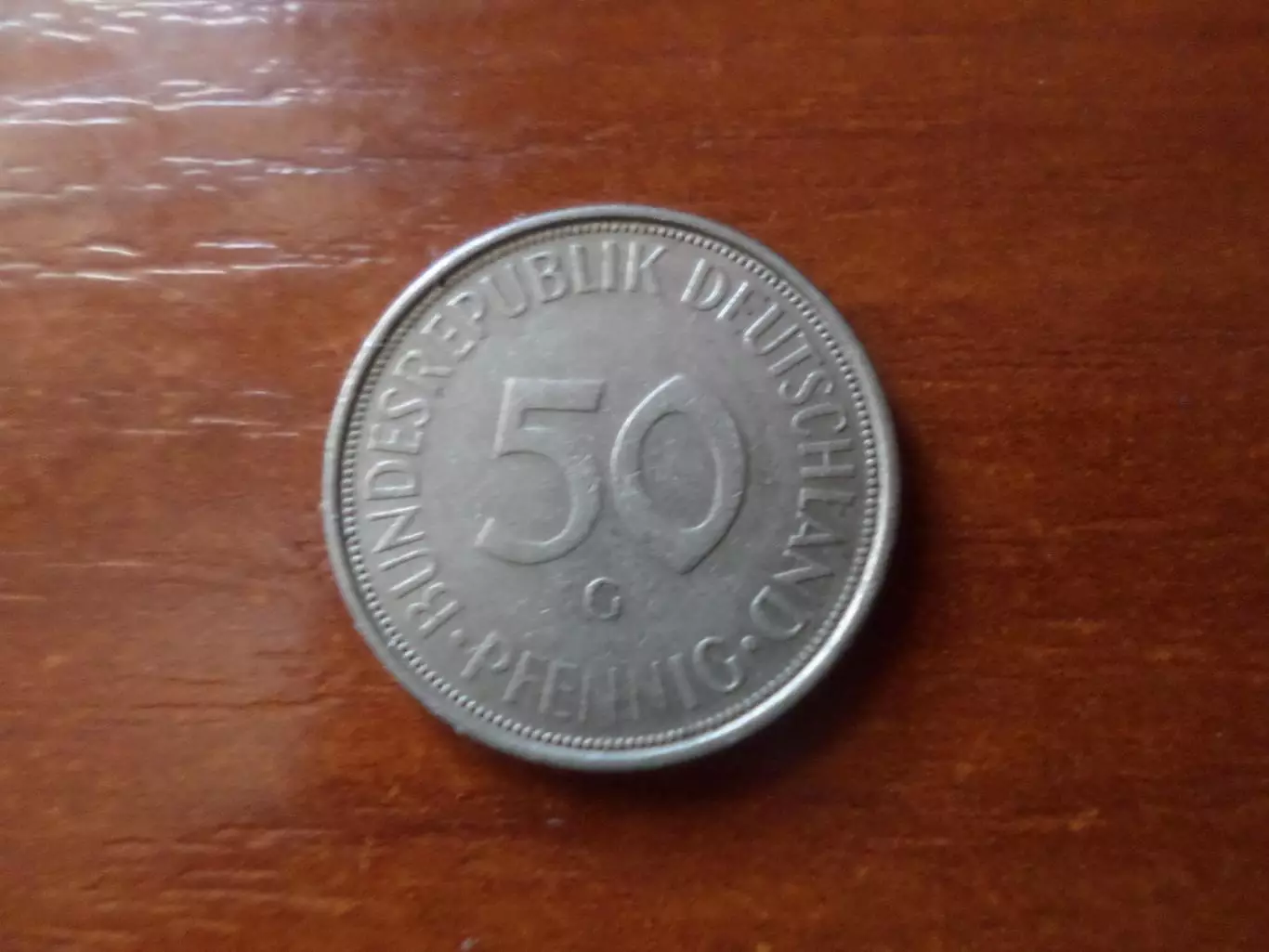 монета 50 пфеннигов Германия 1974 г