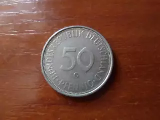 монета 50 пфеннигов Германия 1974 г