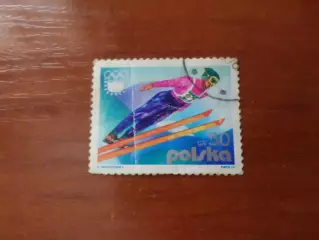 марки Польша Олимпийские игры Инсбрук 1976 г гаш