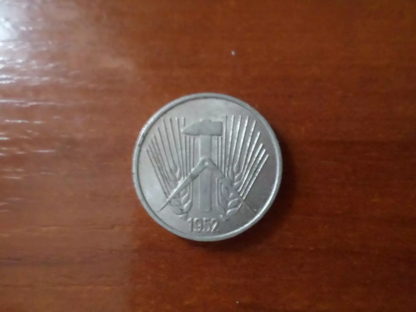 Монета 5 пфеннигов ГДР Германия 1952 г 1