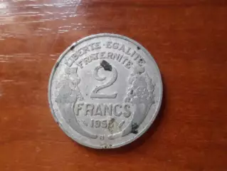 Монета 2 франка Франция 1956 г