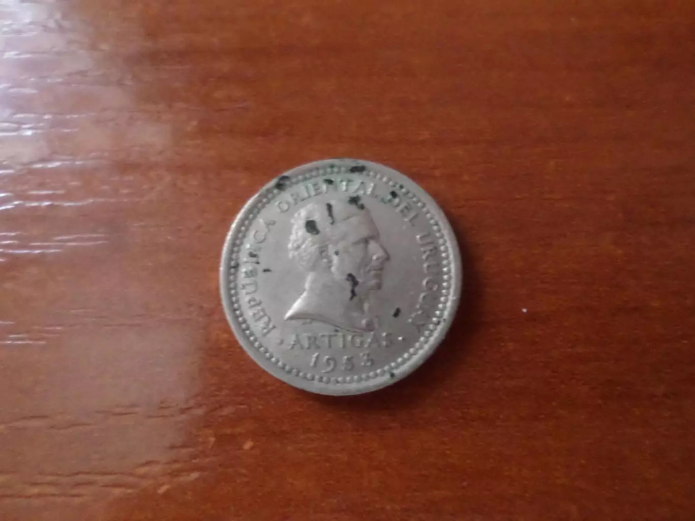 Монета 2 сентесимо Уругвай 1953 г 1